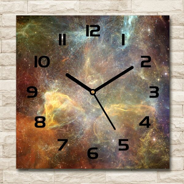 Wanduhr quadratisch Kosmos