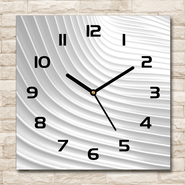 Wanduhr quadratisch Abstrakte Linien