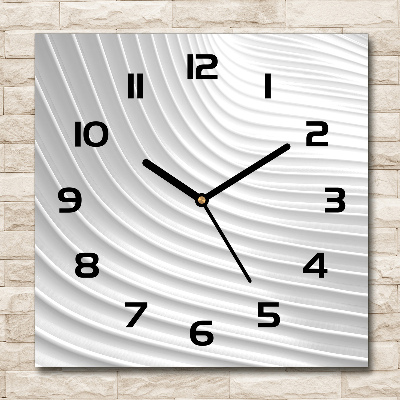 Wanduhr quadratisch Abstrakte Linien