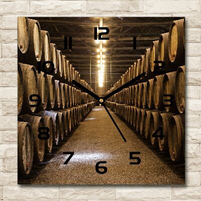 Wanduhr modern quadratisch Porto Winery