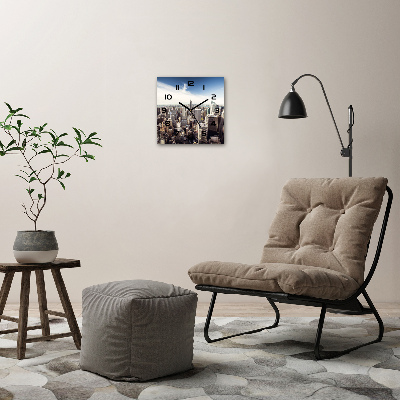 Wanduhr quadratisch New York