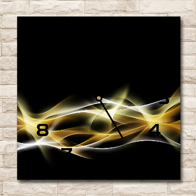 Wanduhr quadratisch Abstraktion des Lichts