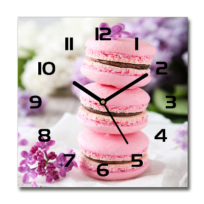 Wanduhr quadratisch Cookies