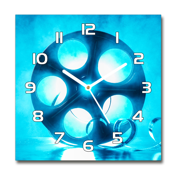 Wanduhr quadratisch Filmrolle