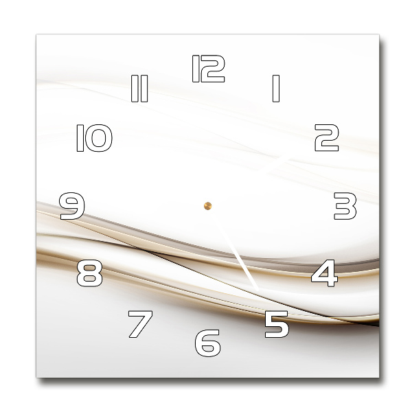 Wanduhr quadratisch Abstrakte Wellen