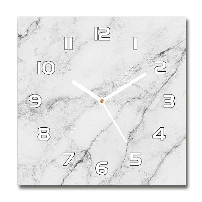 Wanduhr quadratisch Marmor