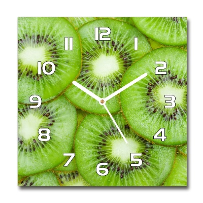 Wanduhr quadratisch Kiwi
