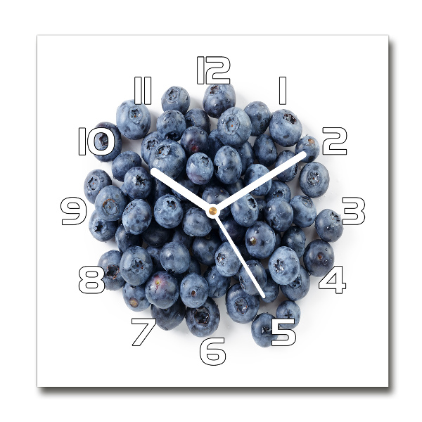Wanduhr quadratisch Beeren