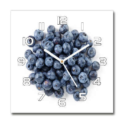Wanduhr quadratisch Beeren
