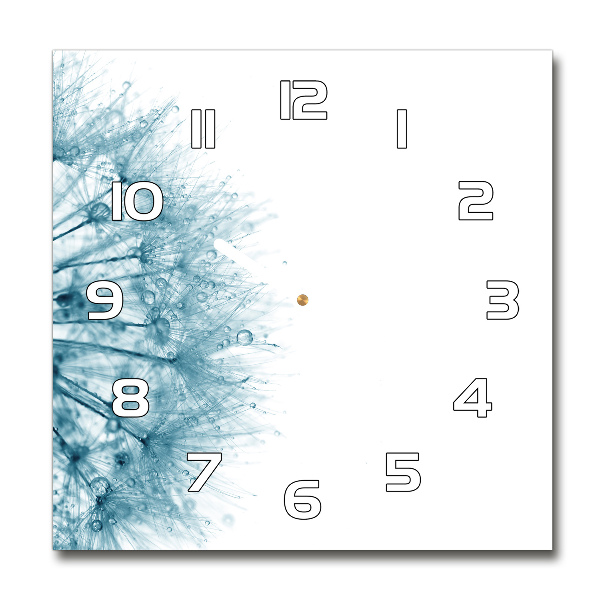 Wanduhr quadratisch Löwenzahn