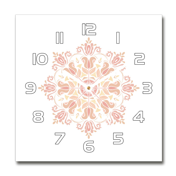 Wanduhr modern quadratisch Ornamente