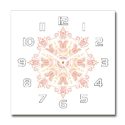 Wanduhr modern quadratisch Ornamente