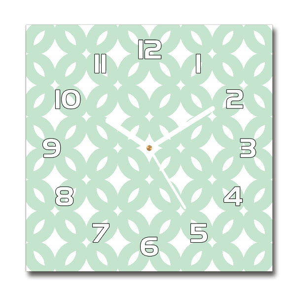 Wanduhr quadratisch Geometrischer Hintergrund