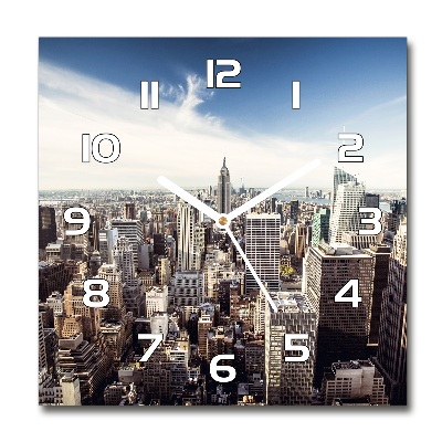 Wanduhr modern quadratisch New York