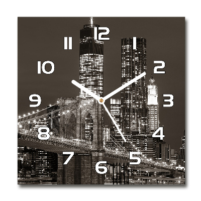 Wanduhr quadratisch Manhattan, New York