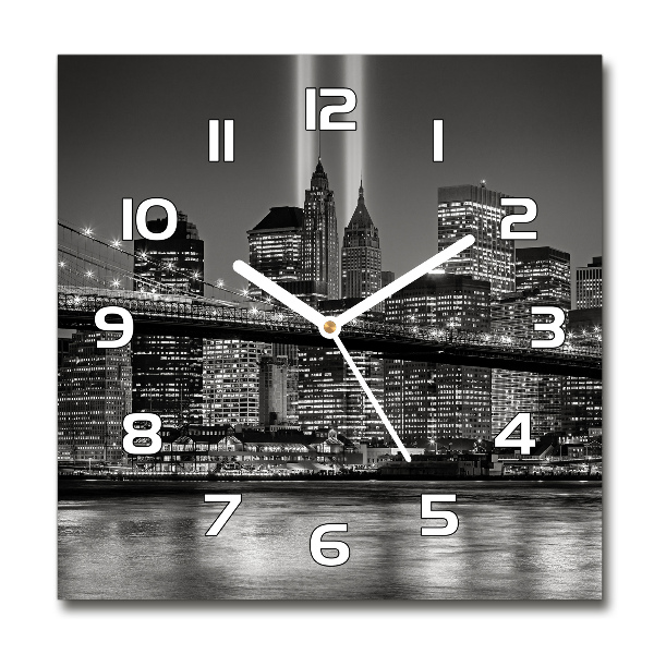 Wanduhr quadratisch Manhattan, New York