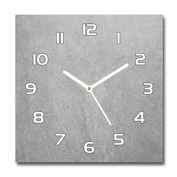 Wanduhr modern quadratisch Graue Wand