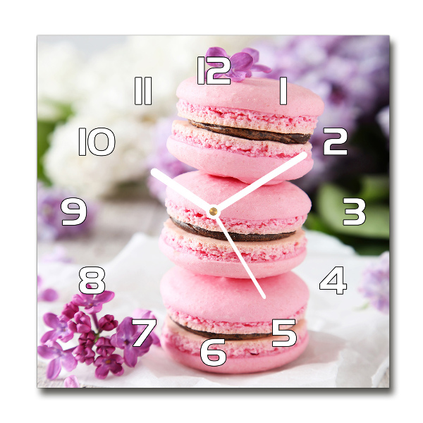 Wanduhr modern quadratisch Cookies