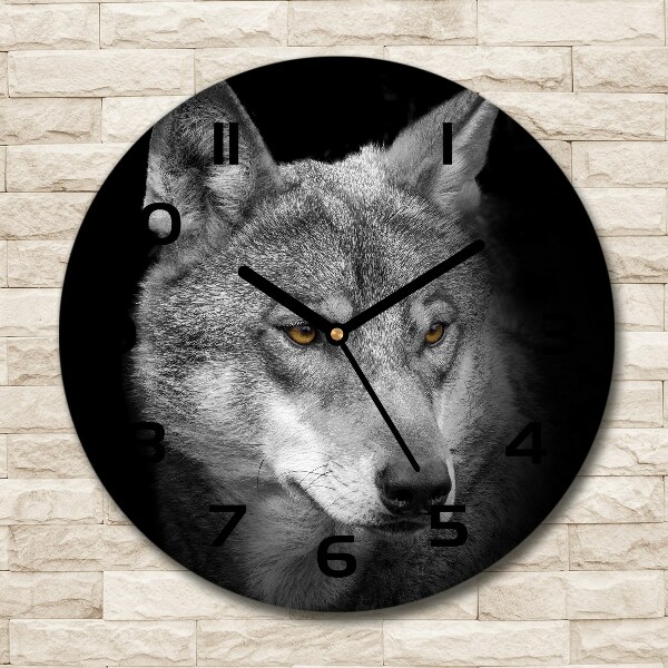 Wanduhr rund Wolf