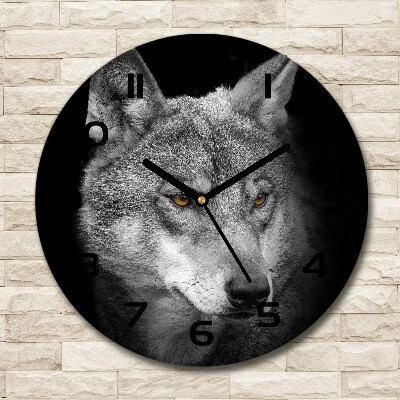 Wanduhr rund Wolf