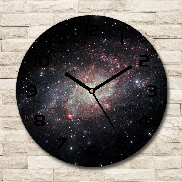 Wanduhr glas rund Nebel