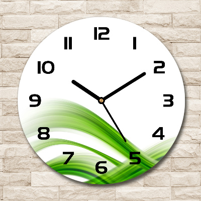 Wanduhr rund Abstrakte Welle
