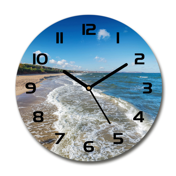 Wanduhr glas rund Ostsee