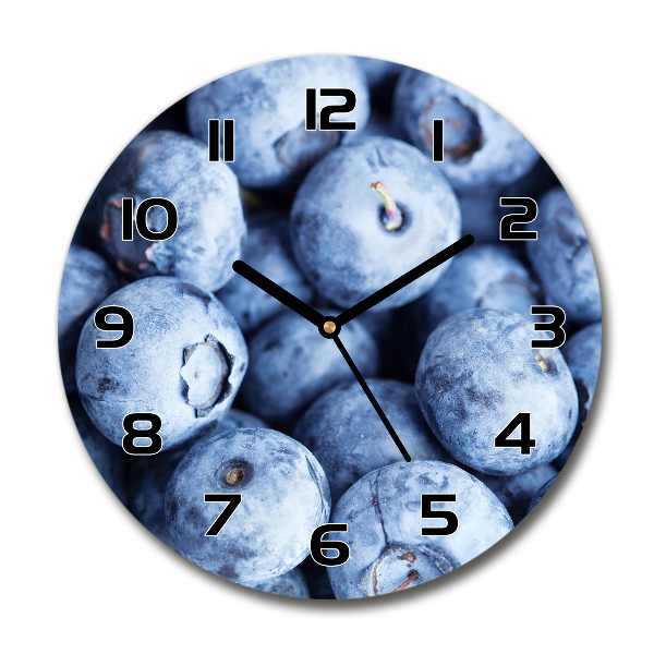 Wanduhr rund Beeren