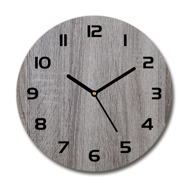 Wanduhr glas rund Holz