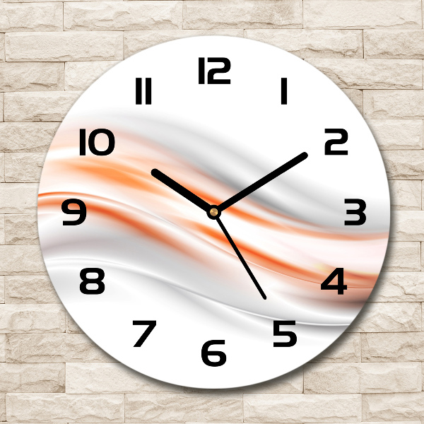 Wanduhr rund Abstrakte Wellen