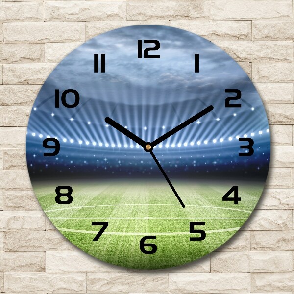 Wanduhr rund Stadion