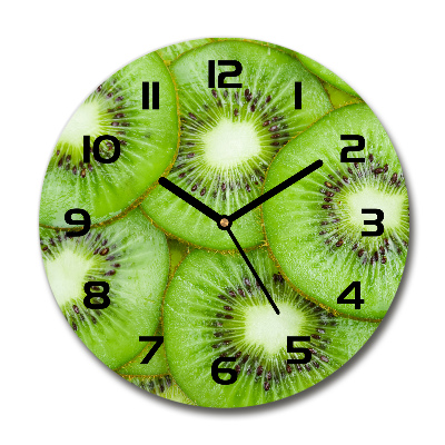 Wanduhr rund Kiwi
