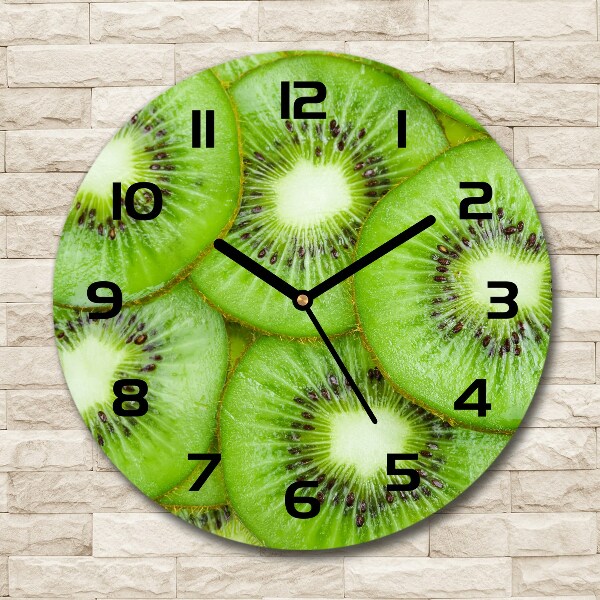 Wanduhr rund Kiwi