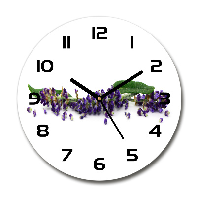 Wanduhr rund Lavendel