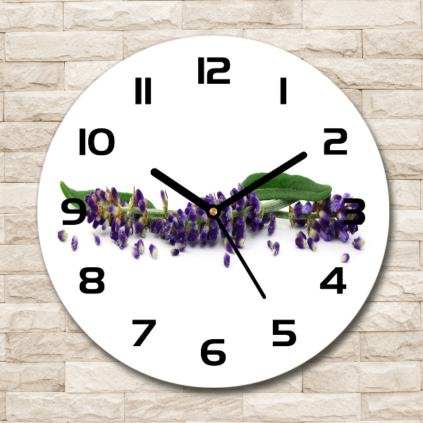 Wanduhr rund Lavendel