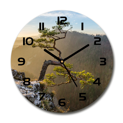Wanduhr glas rund Sokolica Pieniny