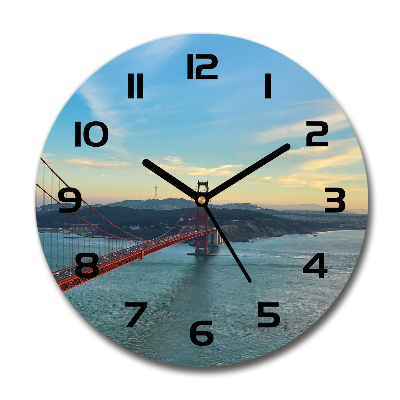 Wanduhr rund San Francisco Brücke