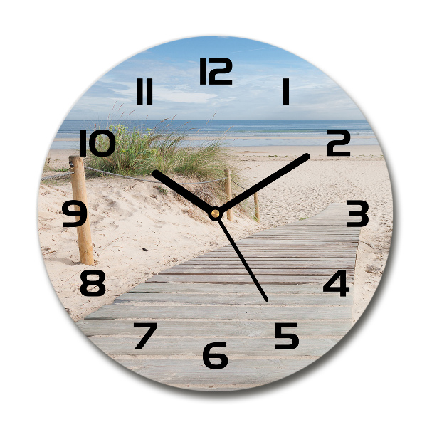 Wanduhr rund Strand