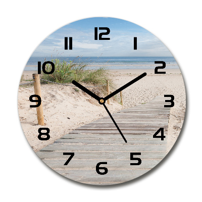 Wanduhr rund Strand