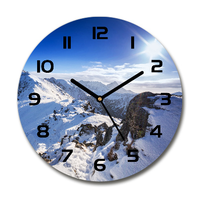 Wanduhr rund Tatra-Gipfel