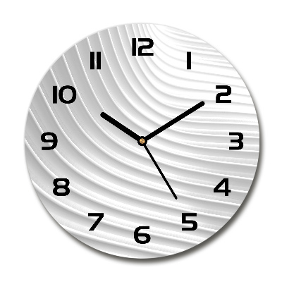 Wanduhr rund Abstrakte Linien