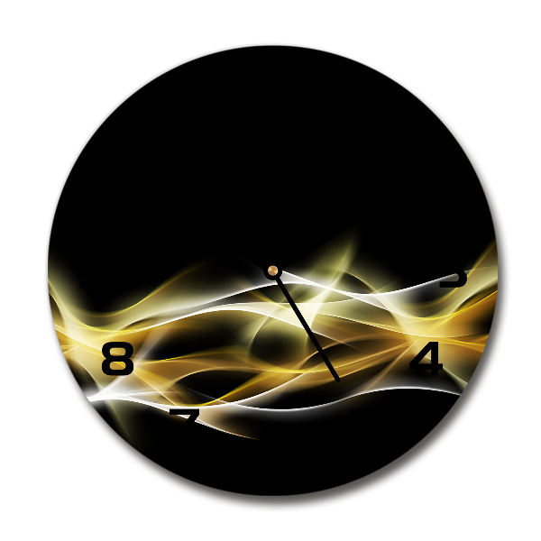 Wanduhr glas rund Abstraktion des Lichts