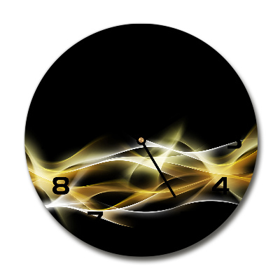 Wanduhr glas rund Abstraktion des Lichts