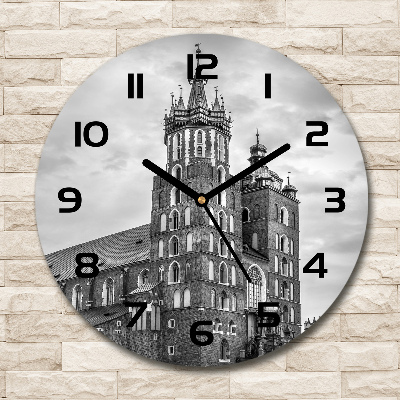 Wanduhr glas rund Krakau, Polen