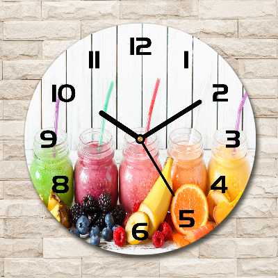Wanduhr rund Fruchtcocktails