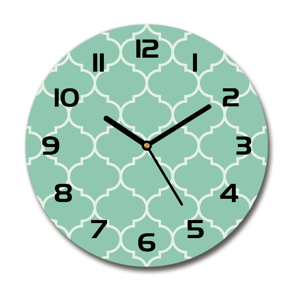 Wanduhr glas rund Marokkanischer Hintergrund