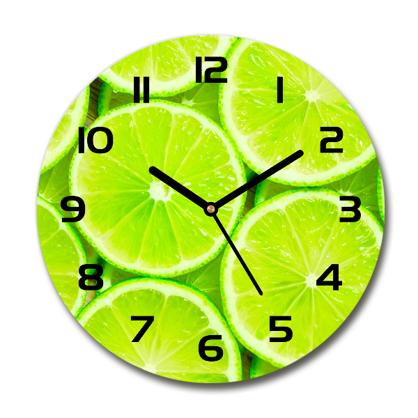 Wanduhr glas rund Limes