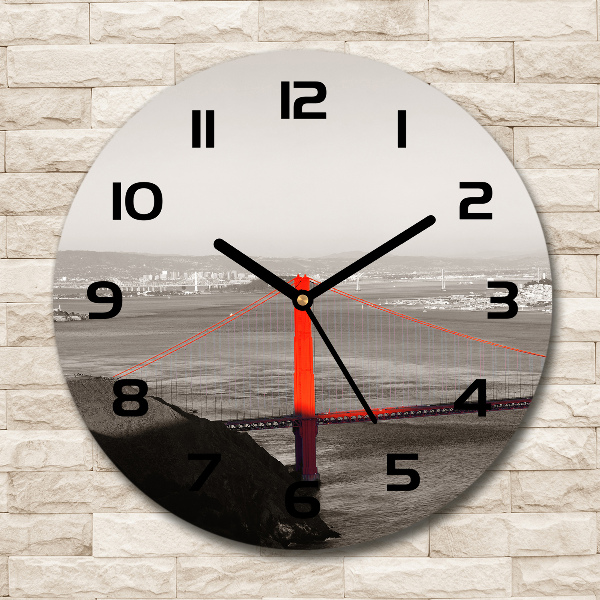 Wanduhr rund San Francisco Brücke