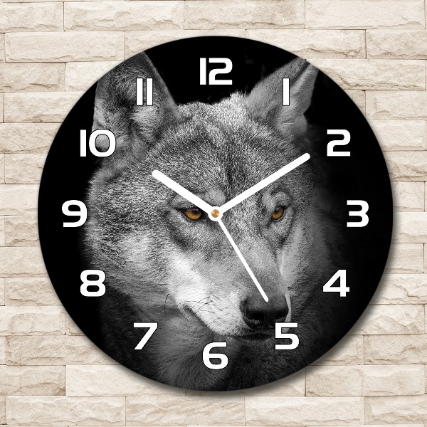 Wanduhr rund Wolf