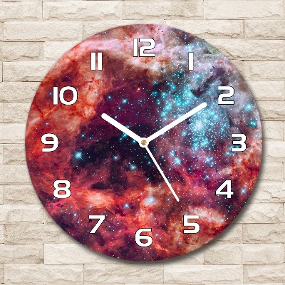 Wanduhr rund Magellansche Wolke